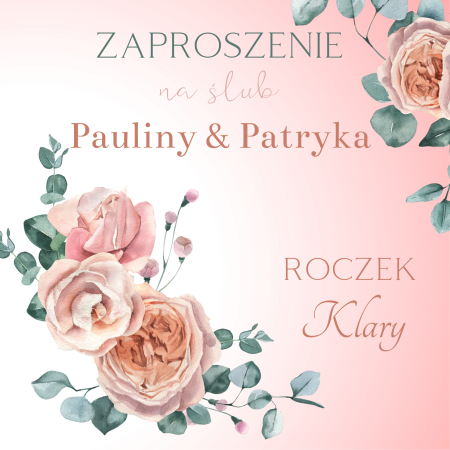 zaproszenie ślub i urodziny